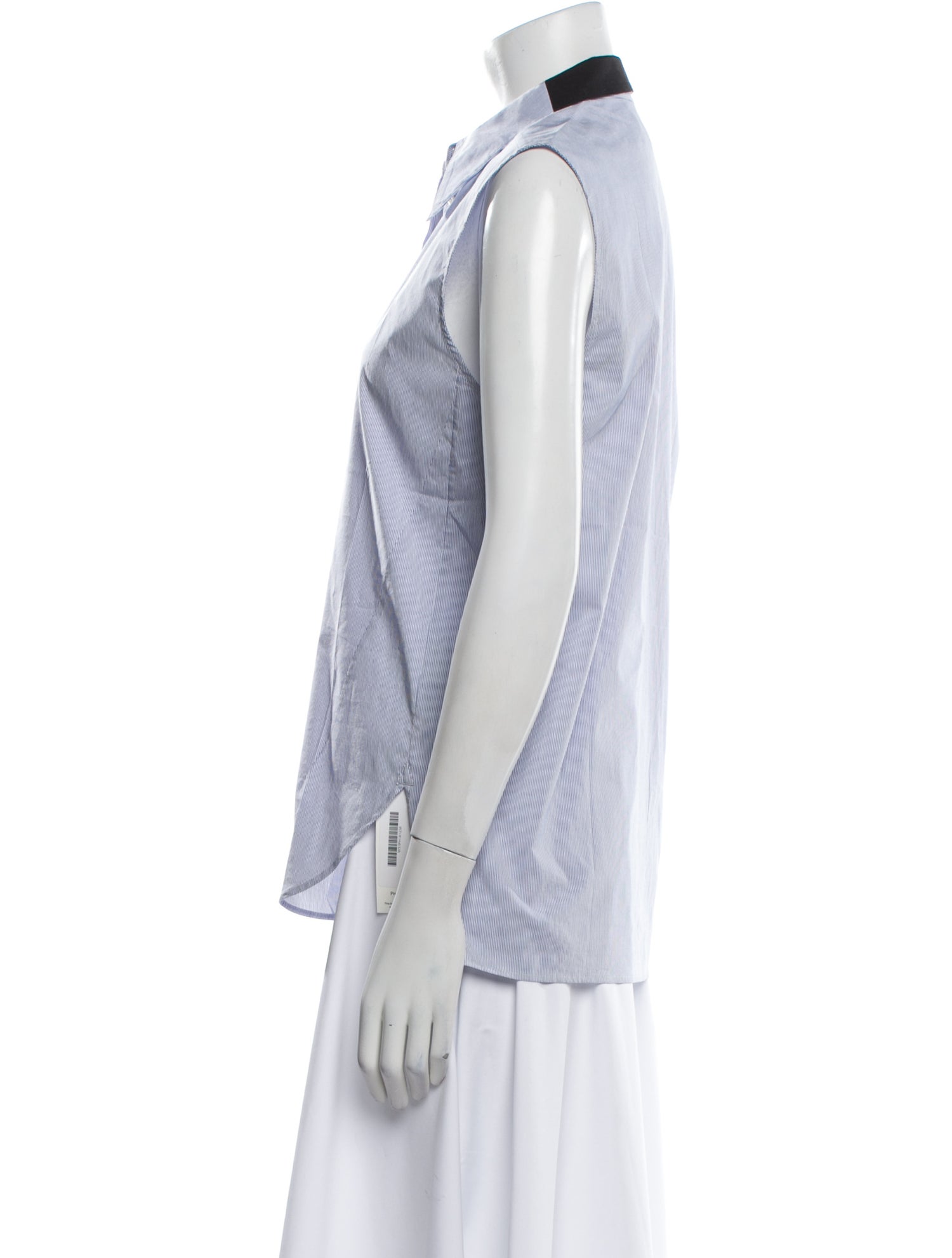 3.1 Phillip Lim Striped Sleeveless Button-Up Top