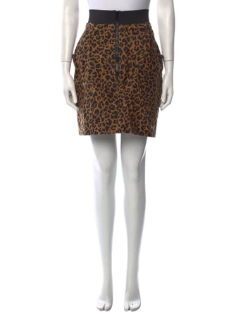 3.1 Phillip Lim Animal Print Mini Skirt