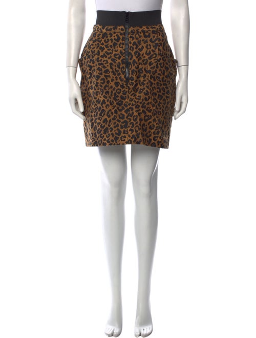 3.1 Phillip Lim Animal Print Mini Skirt