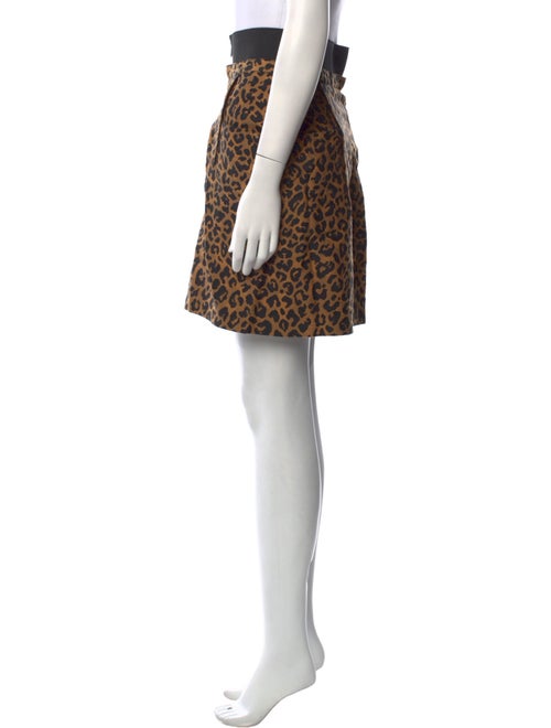 3.1 Phillip Lim Animal Print Mini Skirt