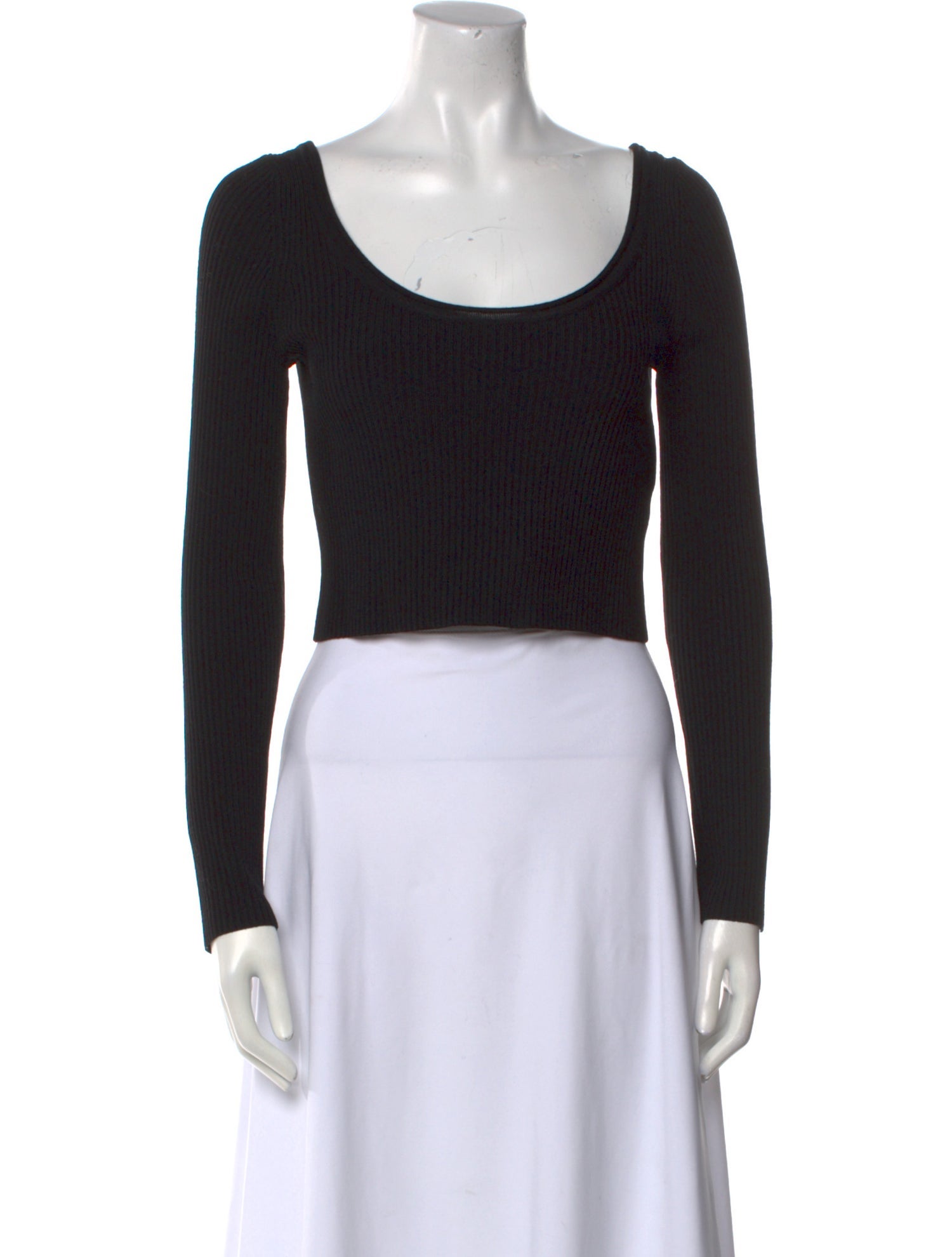 3.1 Phillip Lim Wool Scoop Neck Crop Top