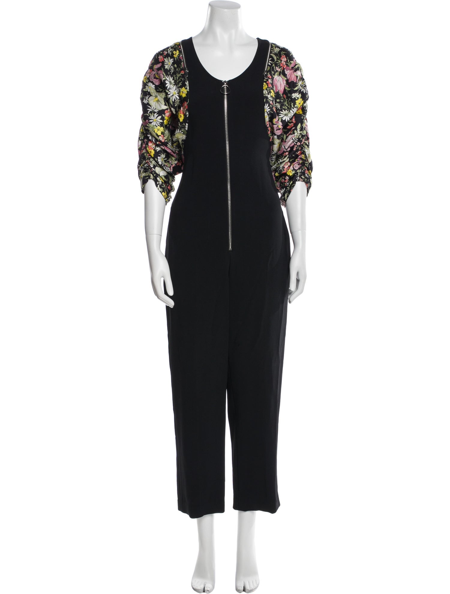 3.1 Phillip Lim Floral Print Crew Neck Jumpsuit