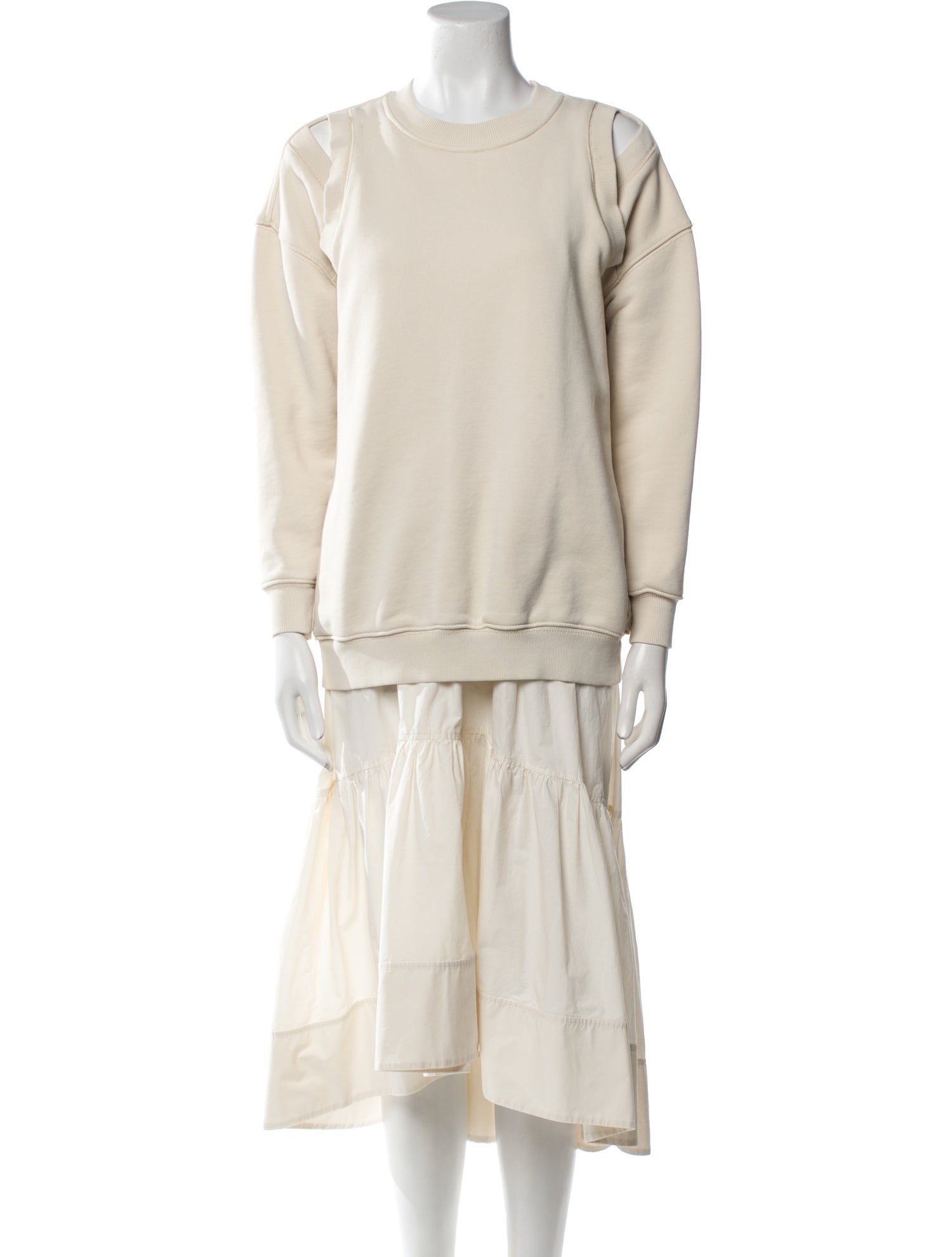 3.1 Phillip Lim Crew Neck Midi Length Dress