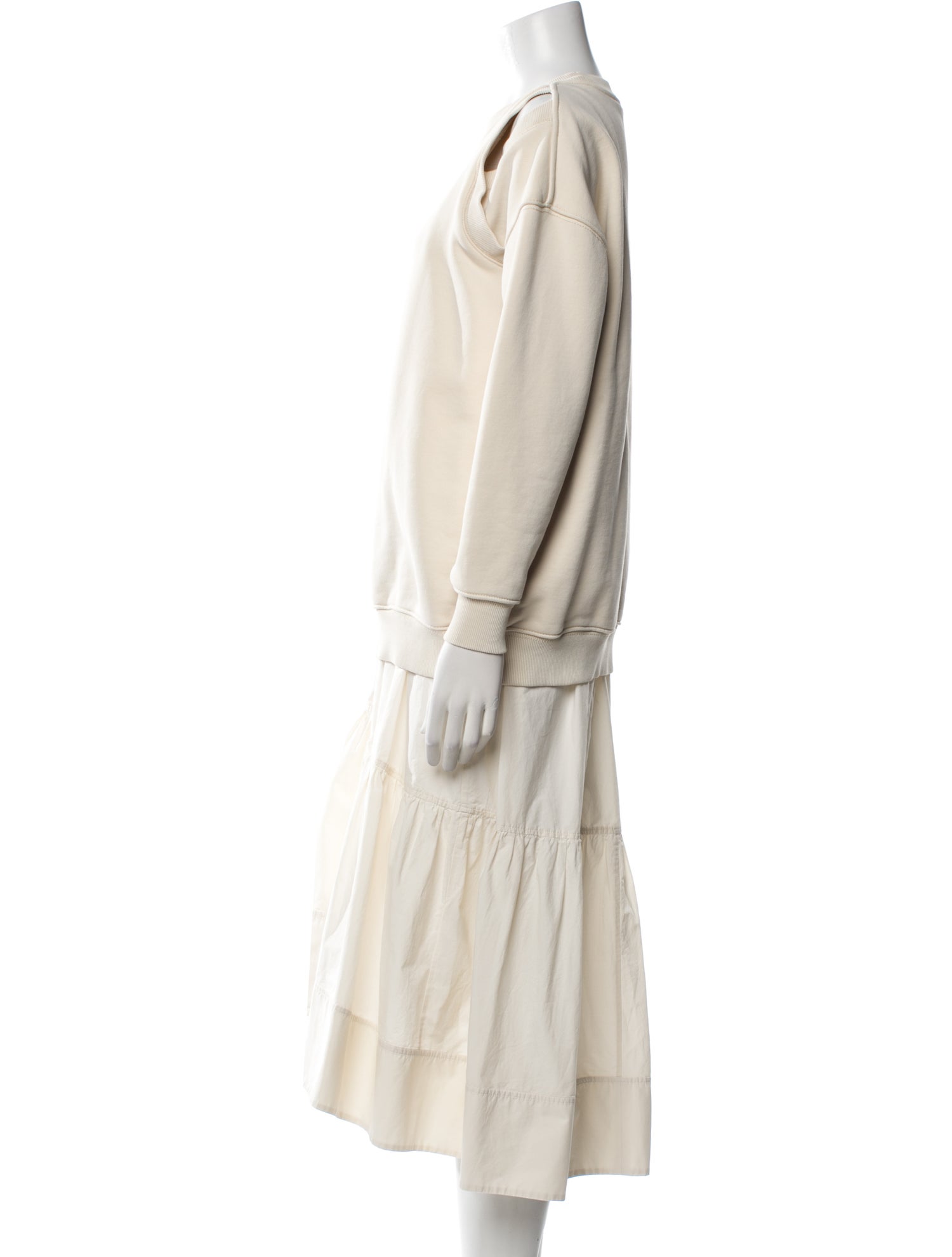 3.1 Phillip Lim Crew Neck Midi Length Dress