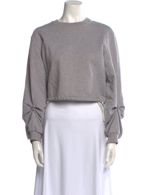 3.1 Phillip Lim Crew Neck Long Sleeve Crop Top