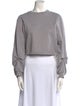 3.1 Phillip Lim Crew Neck Long Sleeve Crop Top
