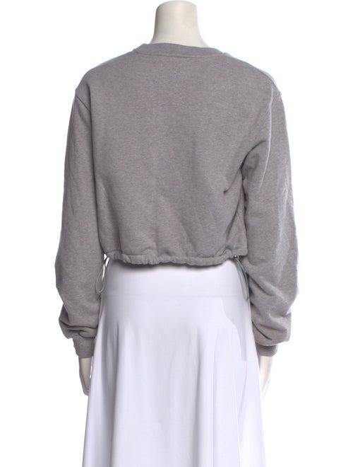 3.1 Phillip Lim Crew Neck Long Sleeve Crop Top