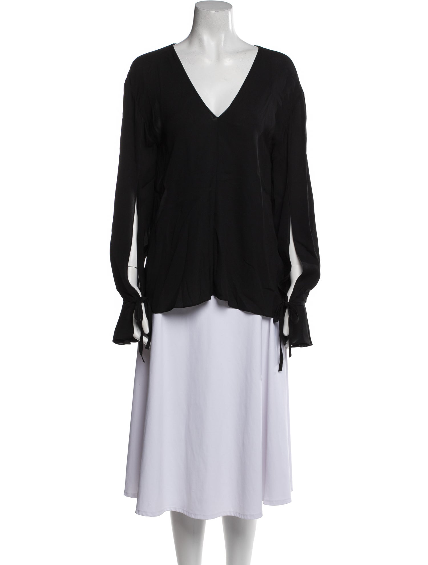 3.1 Phillip Lim Silk V-Neck Blouse