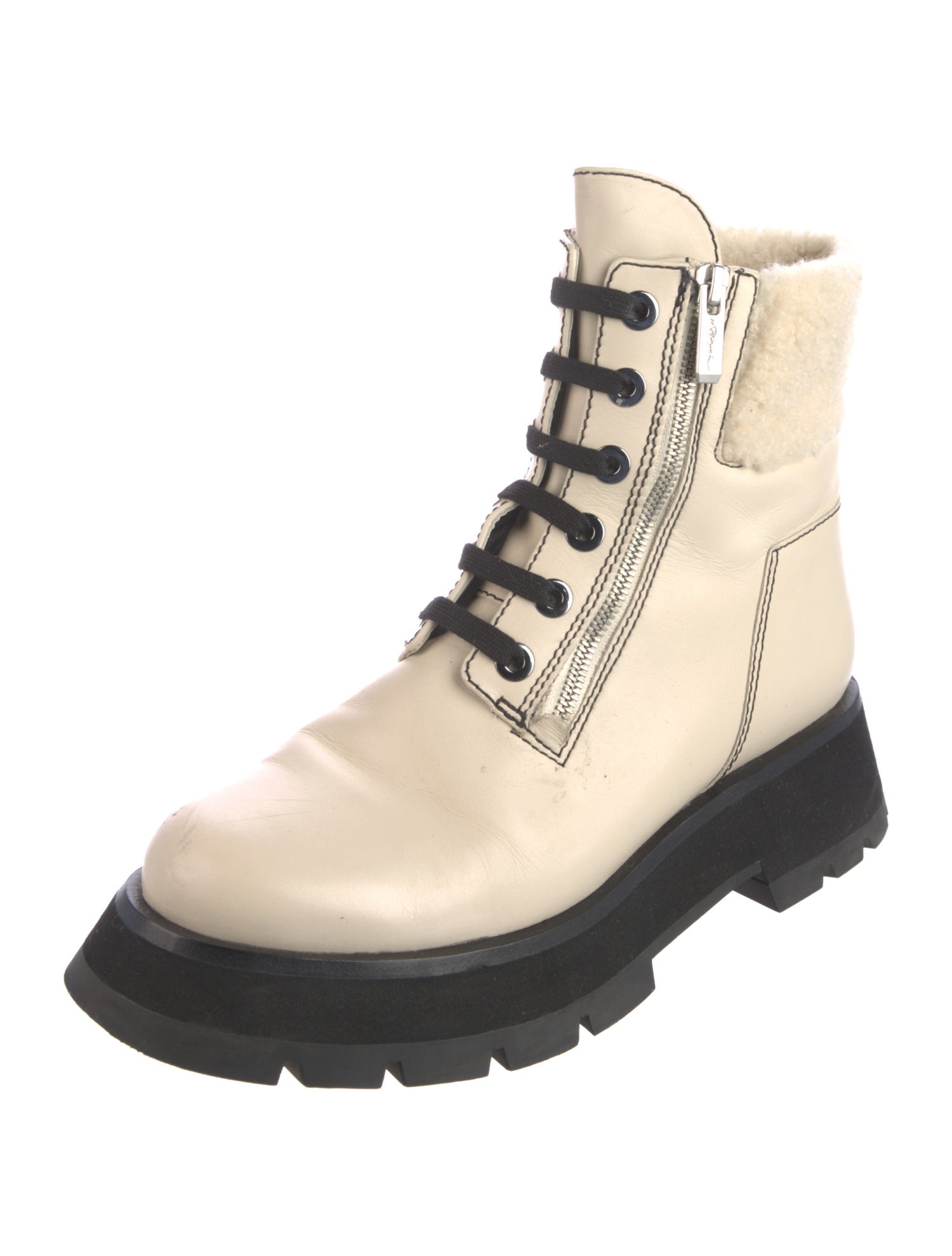 3.1 Phillip Lim Leather Combat Boots