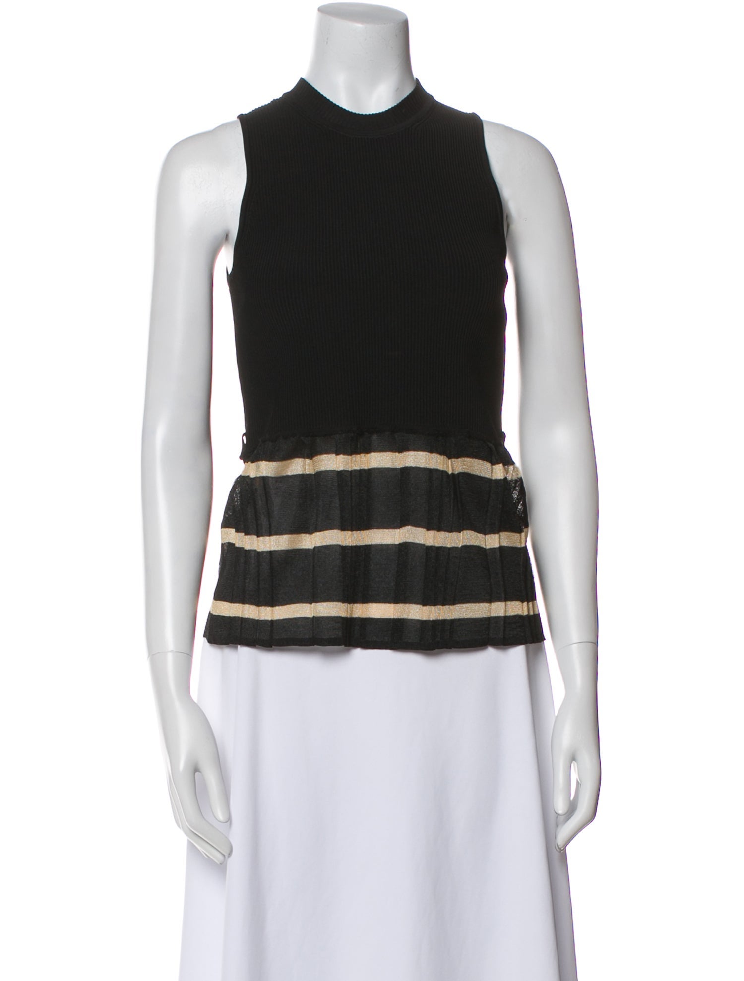 3.1 Phillip Lim Striped Crew Neck Top