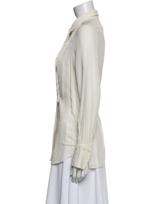 3.1 Phillip Lim Silk Long Sleeve Button-Up Top