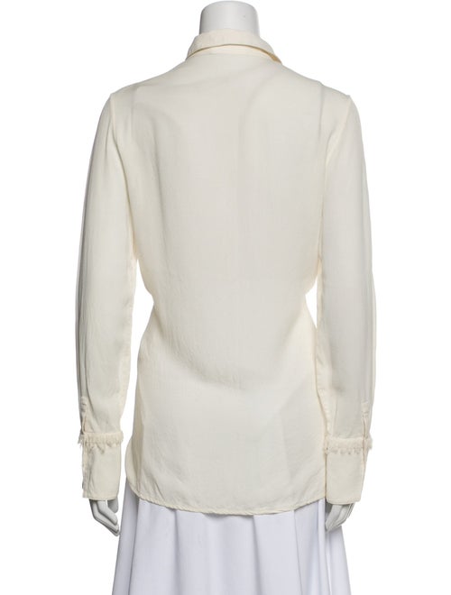 3.1 Phillip Lim Silk Long Sleeve Button-Up Top