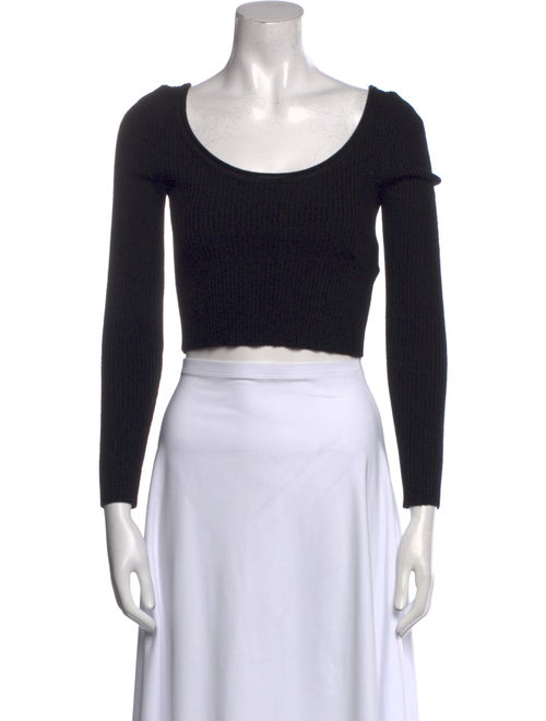 3.1 Phillip Lim Wool Scoop Neck Crop Top