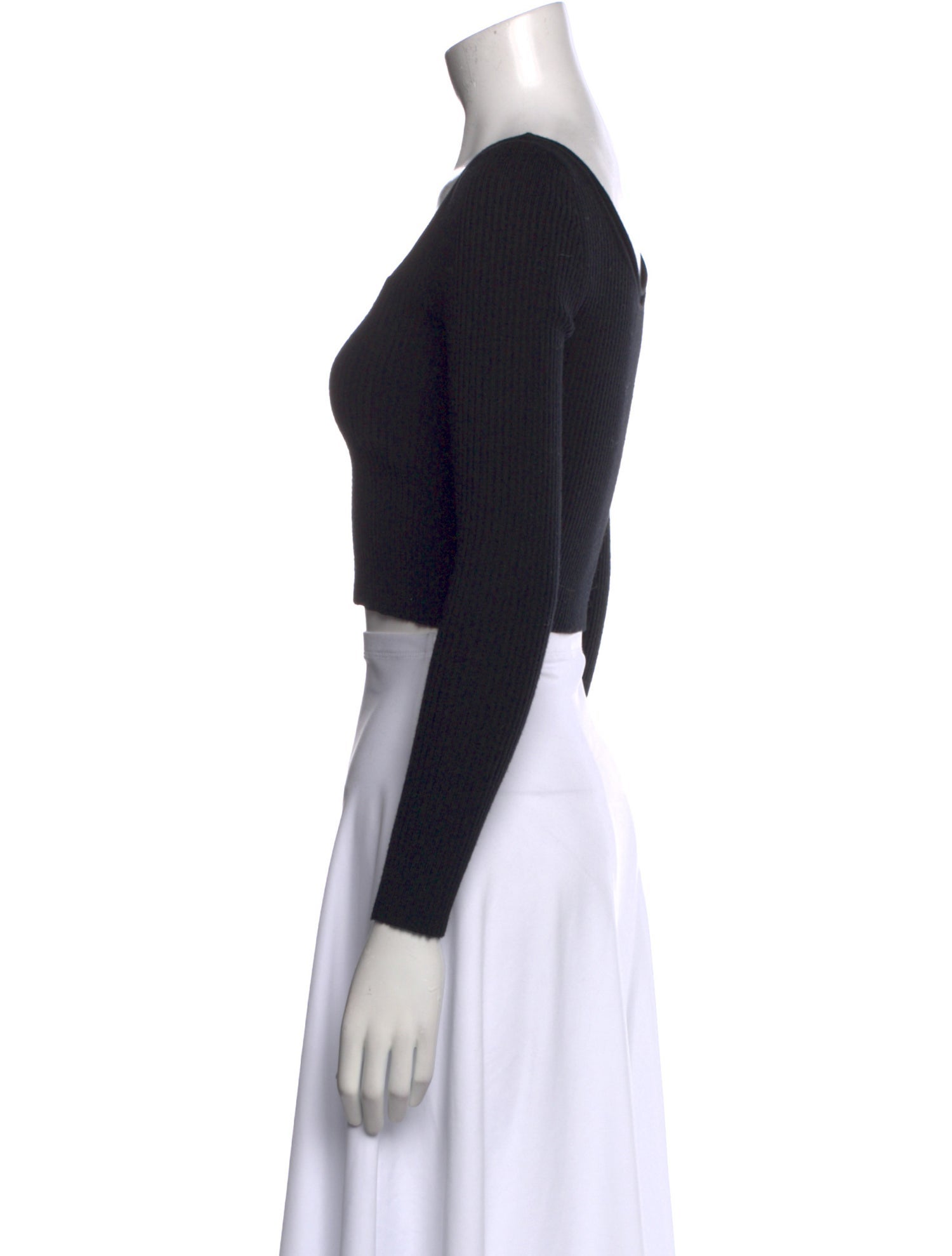 3.1 Phillip Lim Wool Scoop Neck Crop Top