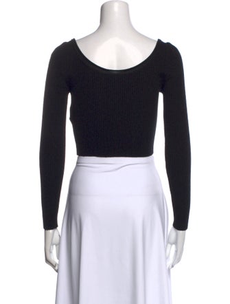 3.1 Phillip Lim Wool Scoop Neck Crop Top