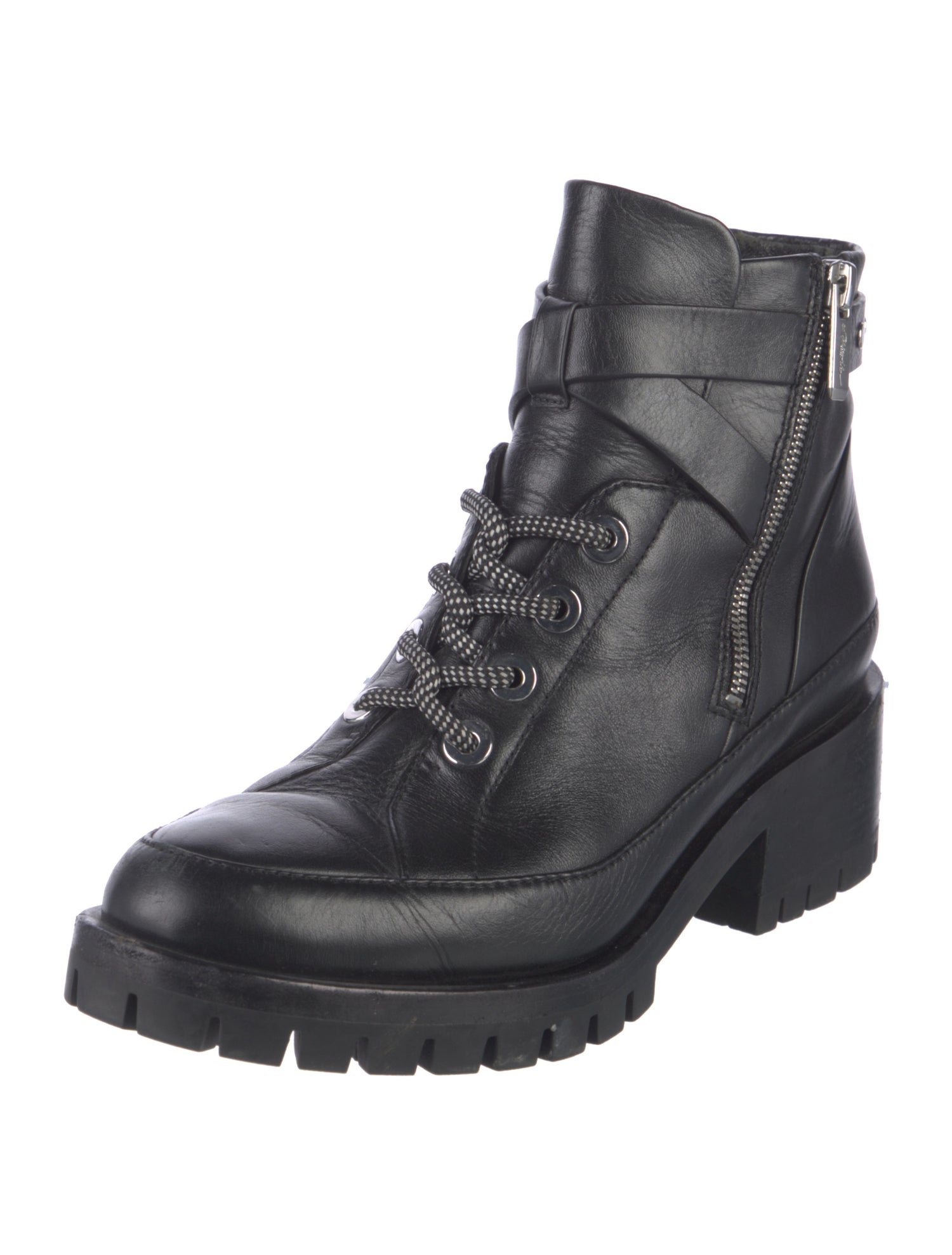 3.1 Phillip Lim Leather Combat Boots