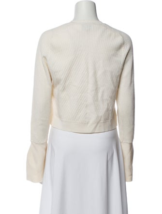 3.1 Phillip Lim Merino Wool Crew Neck Crop Top