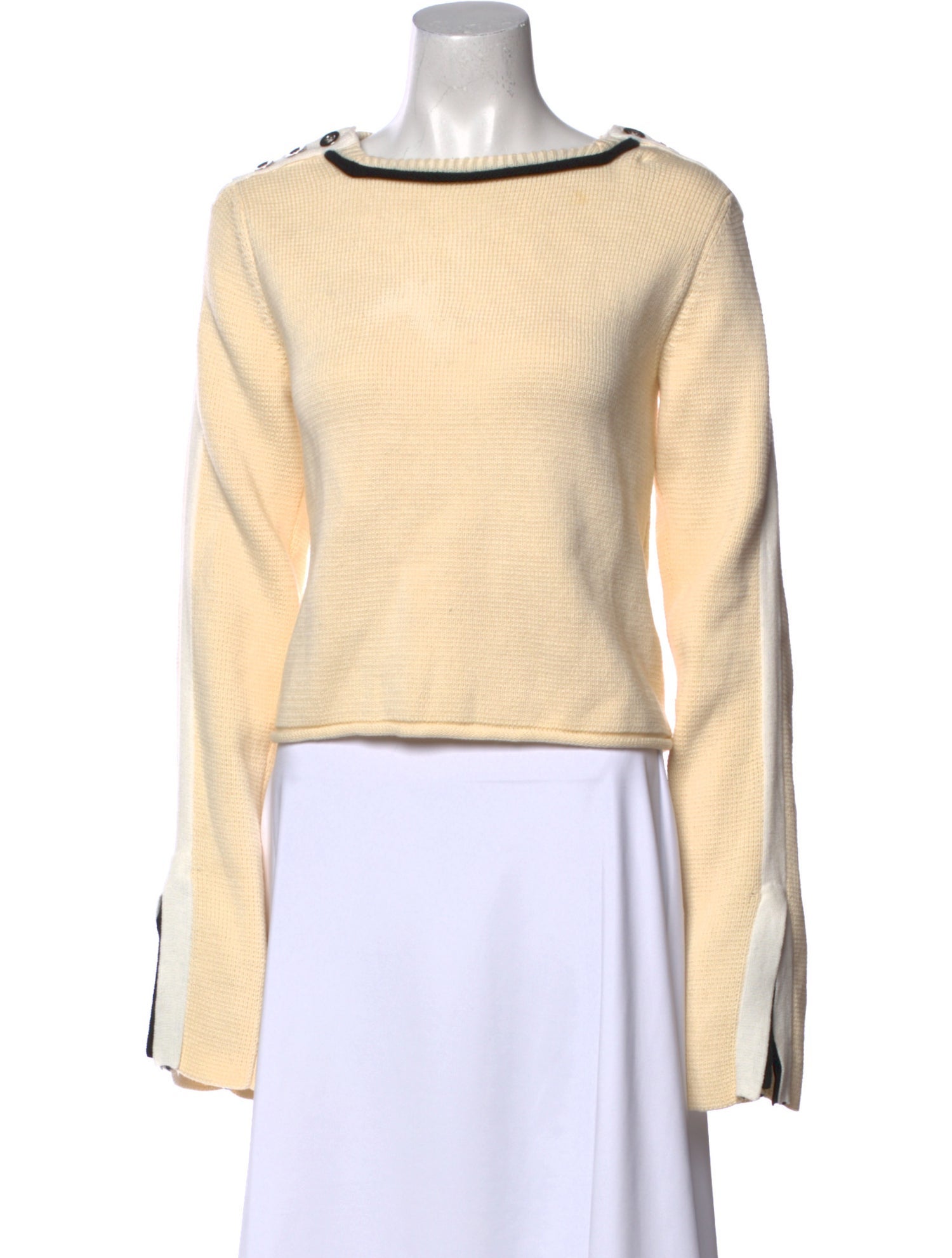 3.1 Phillip Lim Bateau Neckline Long Sleeve Sweatshirt