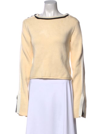 3.1 Phillip Lim Bateau Neckline Long Sleeve Sweatshirt