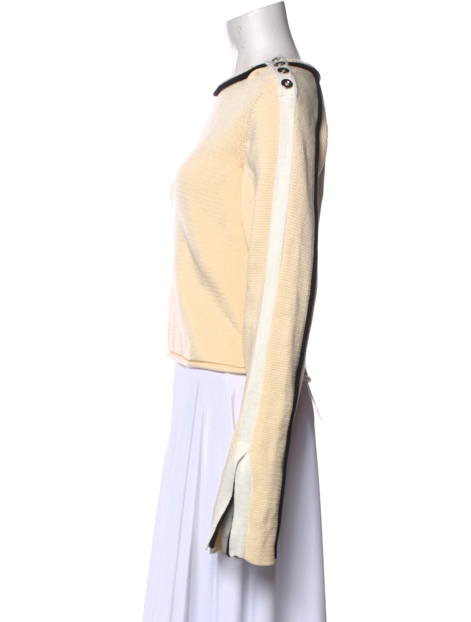 3.1 Phillip Lim Bateau Neckline Long Sleeve Sweatshirt