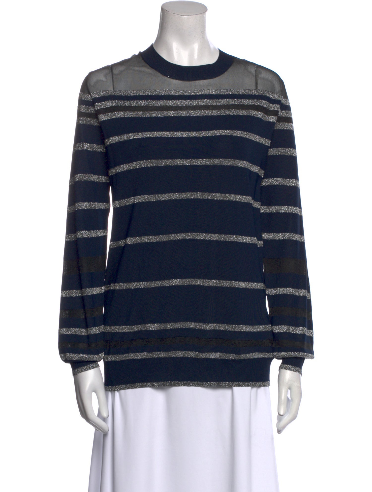 3.1 Phillip Lim Striped Crew Neck Sweatshirt w/ Tags