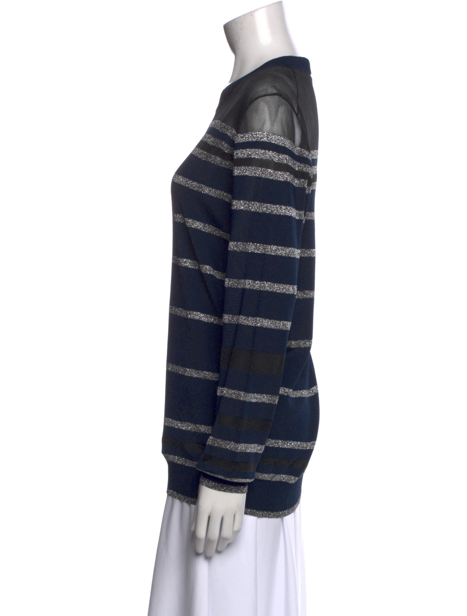 3.1 Phillip Lim Striped Crew Neck Sweatshirt w/ Tags