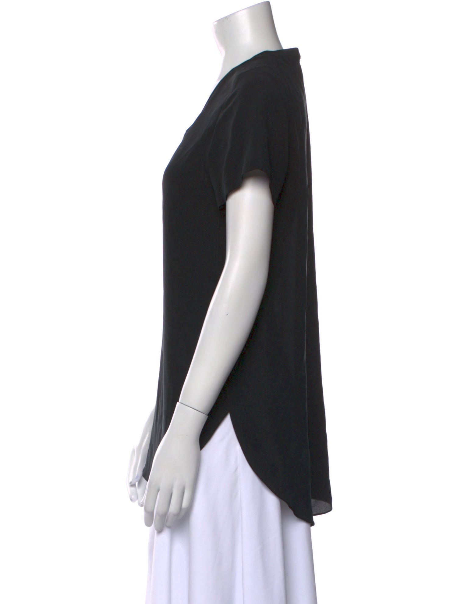 3.1 Phillip Lim Silk V-Neck T-Shirt