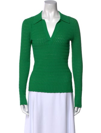 3.1 Phillip Lim V-Neck Long Sleeve Polo