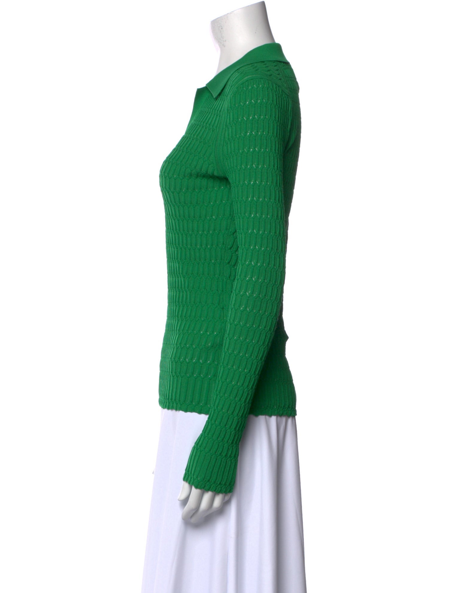 3.1 Phillip Lim V-Neck Long Sleeve Polo