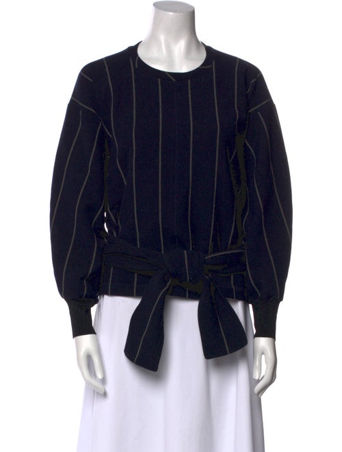 3.1 Phillip Lim Striped Crew Neck Blouse