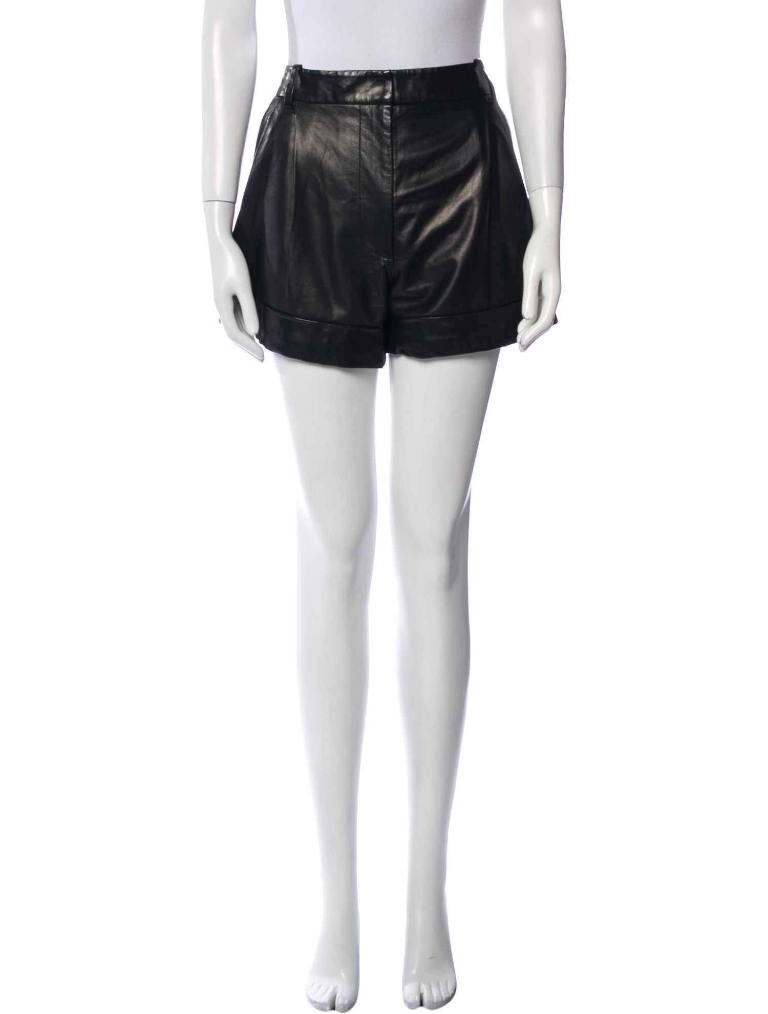 3.1 Phillip Lim Leather Mini Shorts