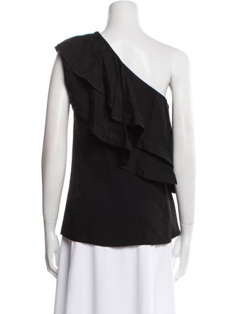 3.1 Phillip Lim One-Shoulder Short Sleeve Blouse