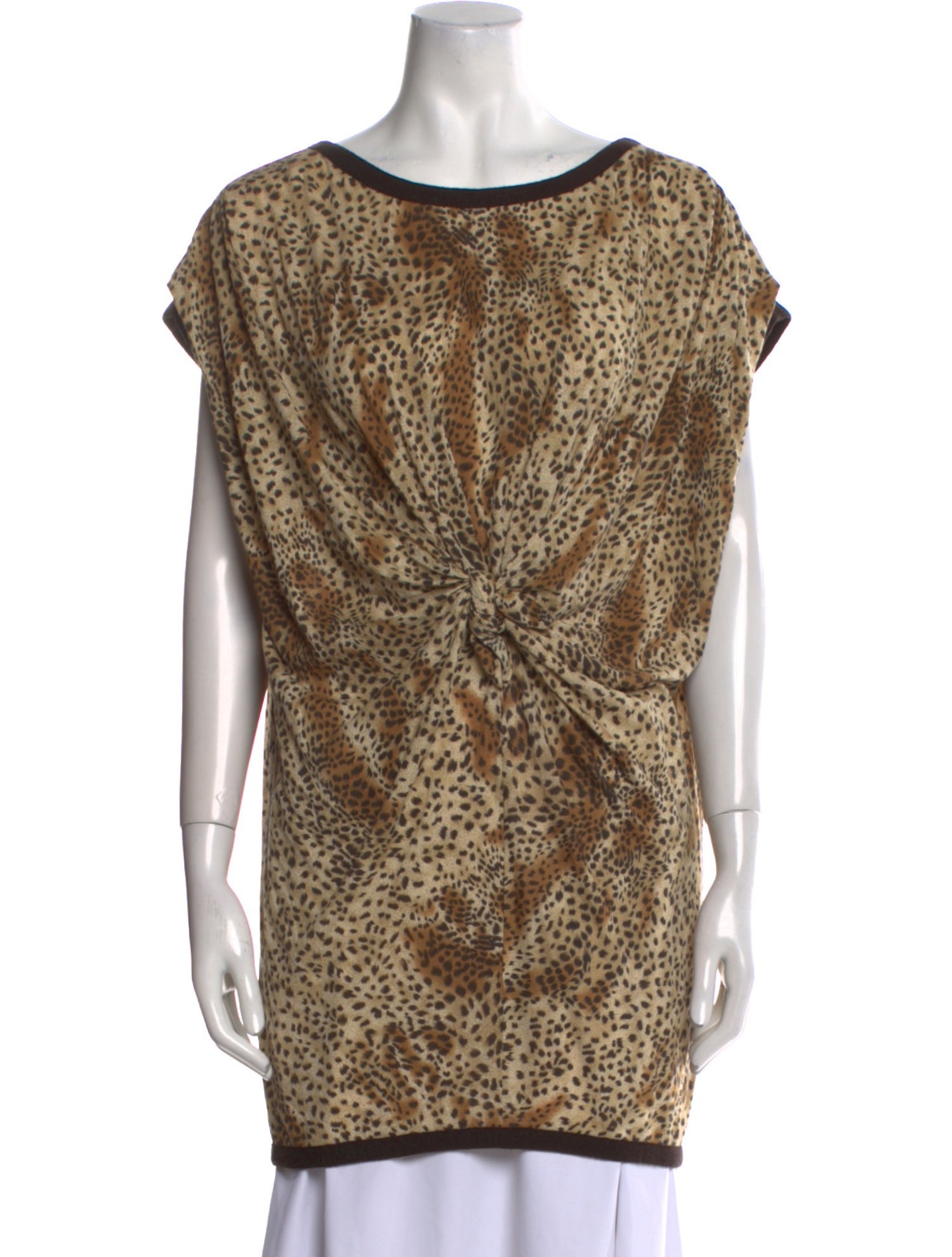 3.1 Phillip Lim Animal Print Scoop Neck Tunic