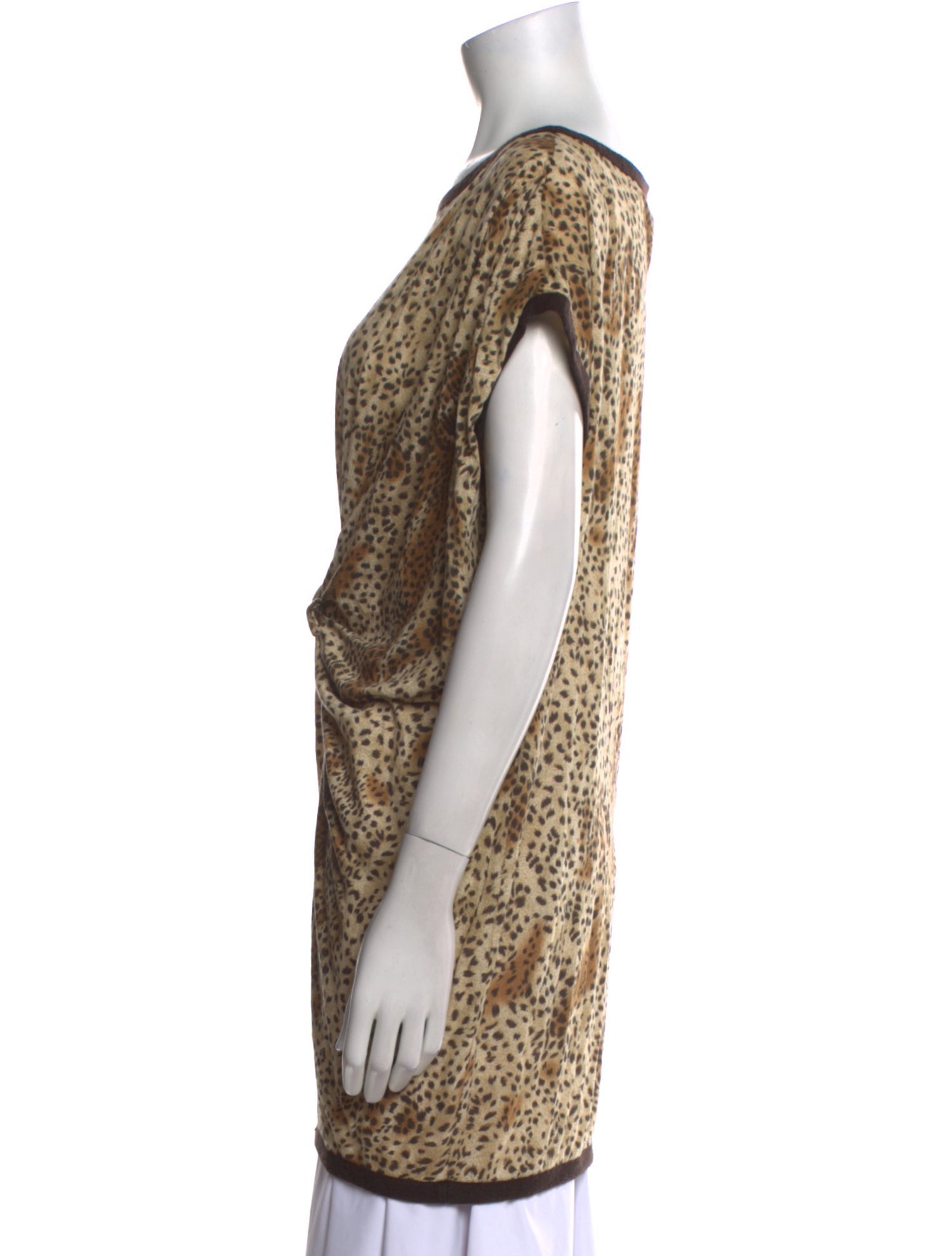 3.1 Phillip Lim Animal Print Scoop Neck Tunic