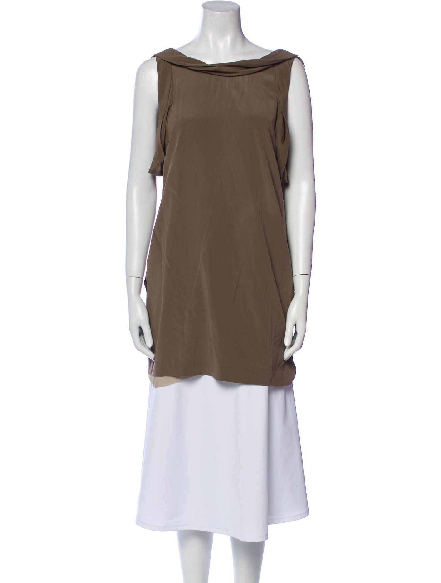 3.1 Phillip Lim Silk Bateau Neckline Tunic