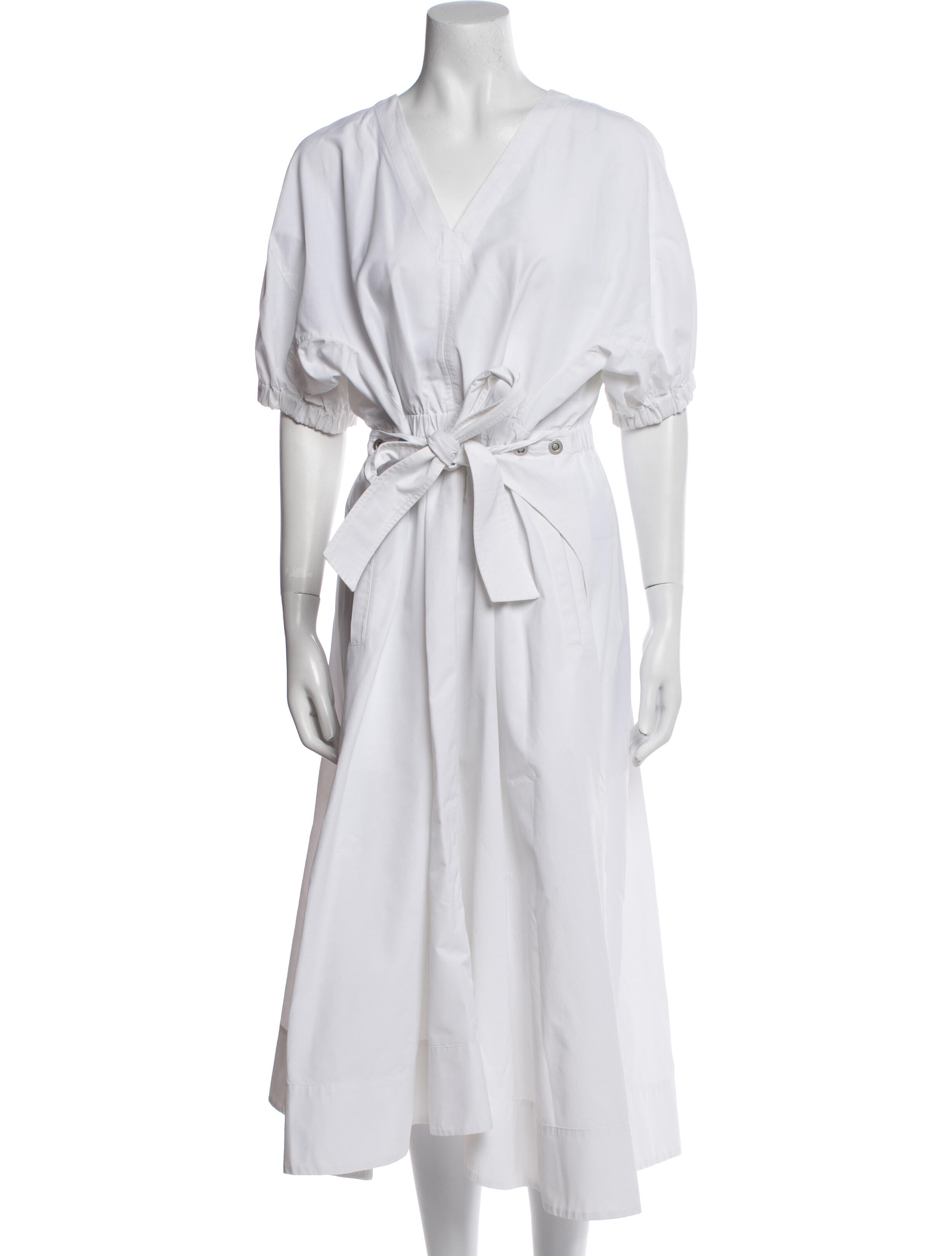 3.1 Phillip Lim V-Neck Midi Length Dress