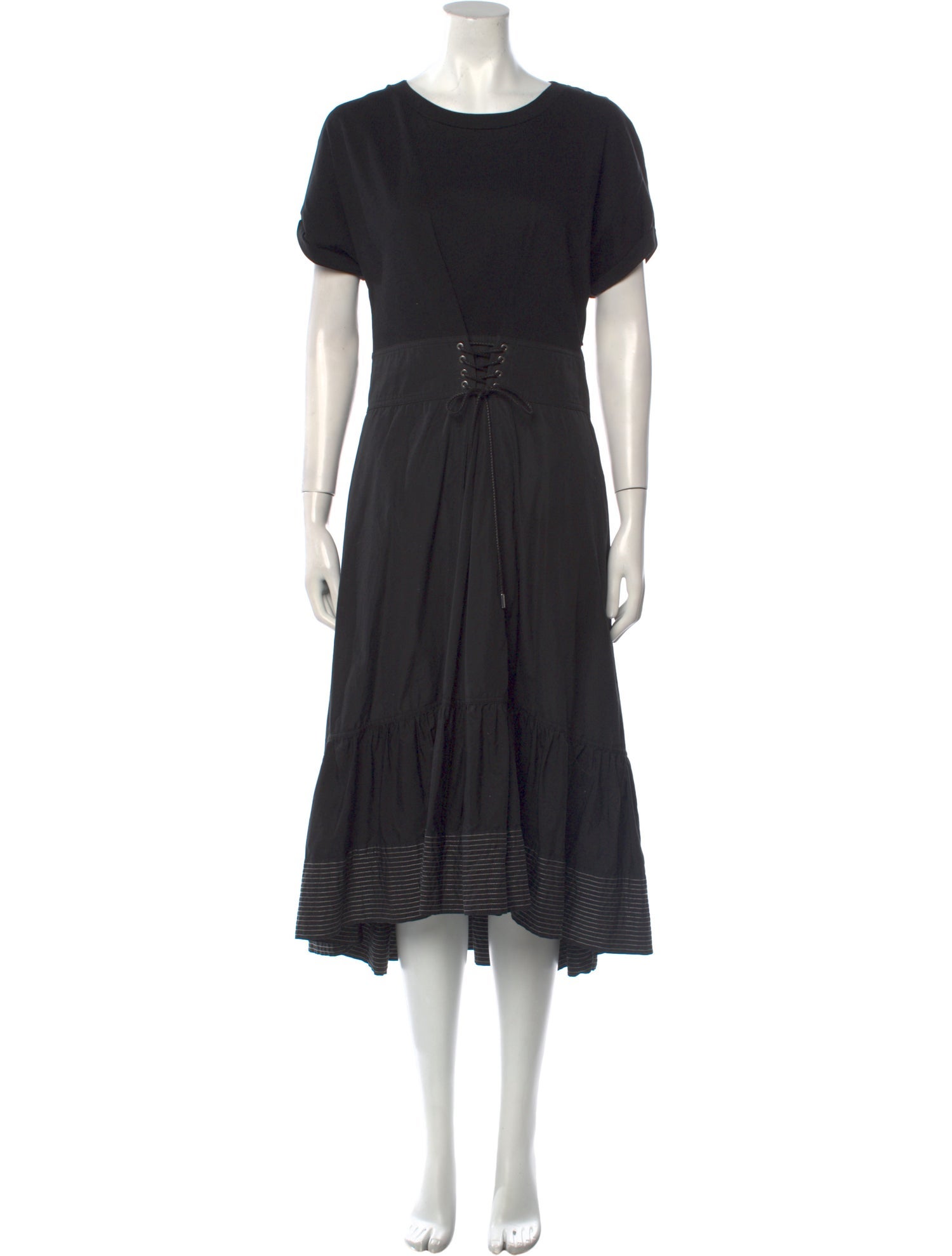 3.1 Phillip Lim Crew Neck Long Dress