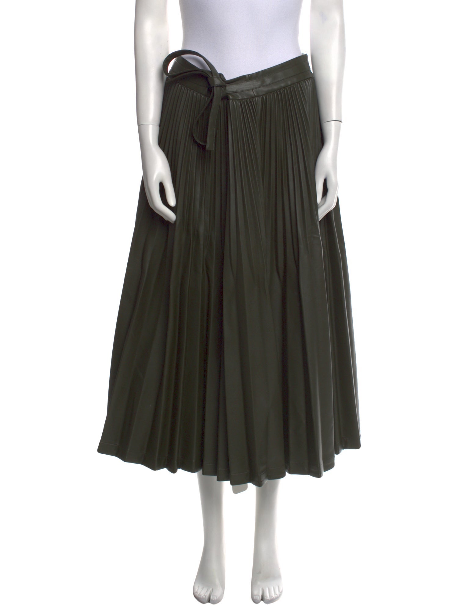 3.1 Phillip Lim Pleated Accents Midi Length Skirt
