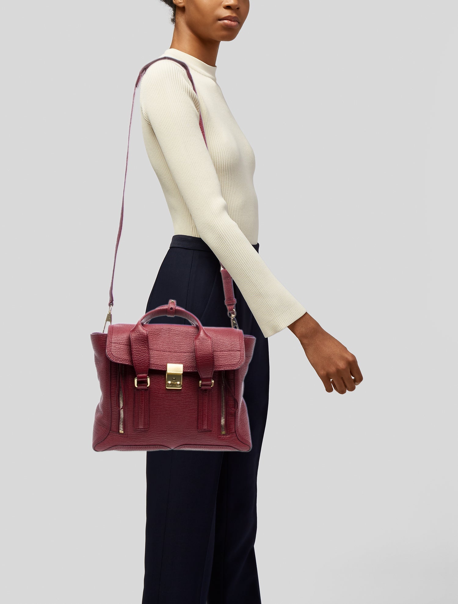 3.1 Phillip Lim Leather Top Handle Bag