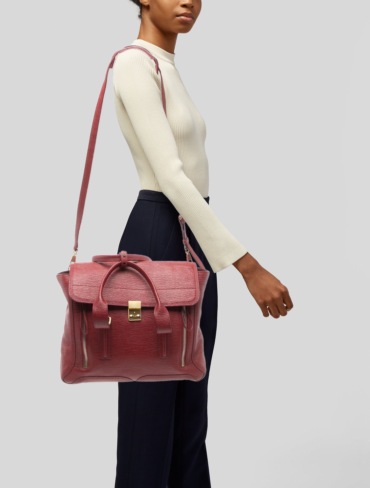 3.1 Phillip Lim Leather Top Handle Bag