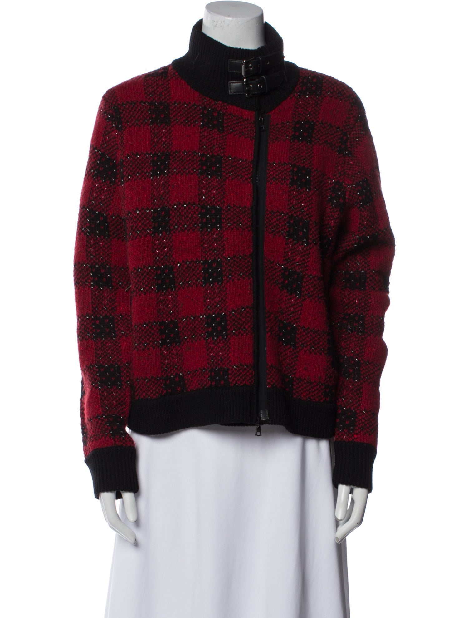 3.1 Phillip Lim Wool Plaid Print Jacket