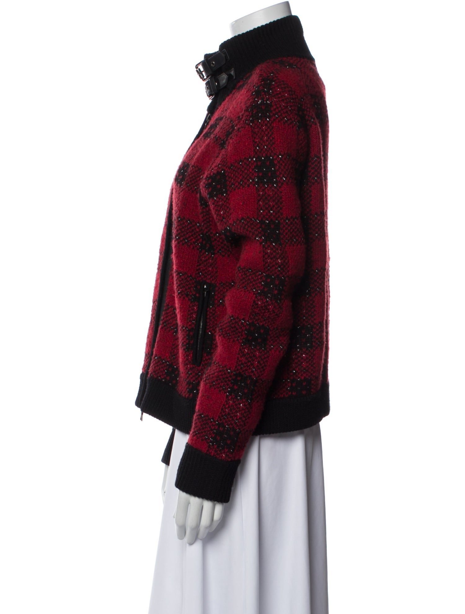 3.1 Phillip Lim Wool Plaid Print Jacket