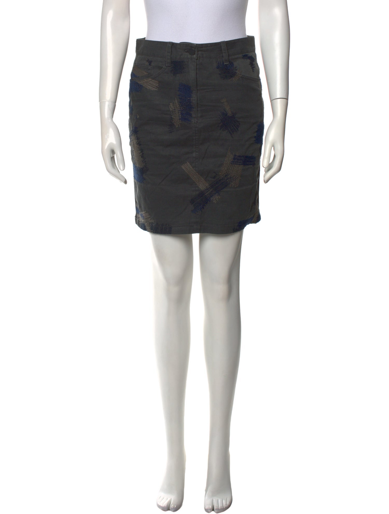 3.1 Phillip Lim Pleated Accents Mini Skirt