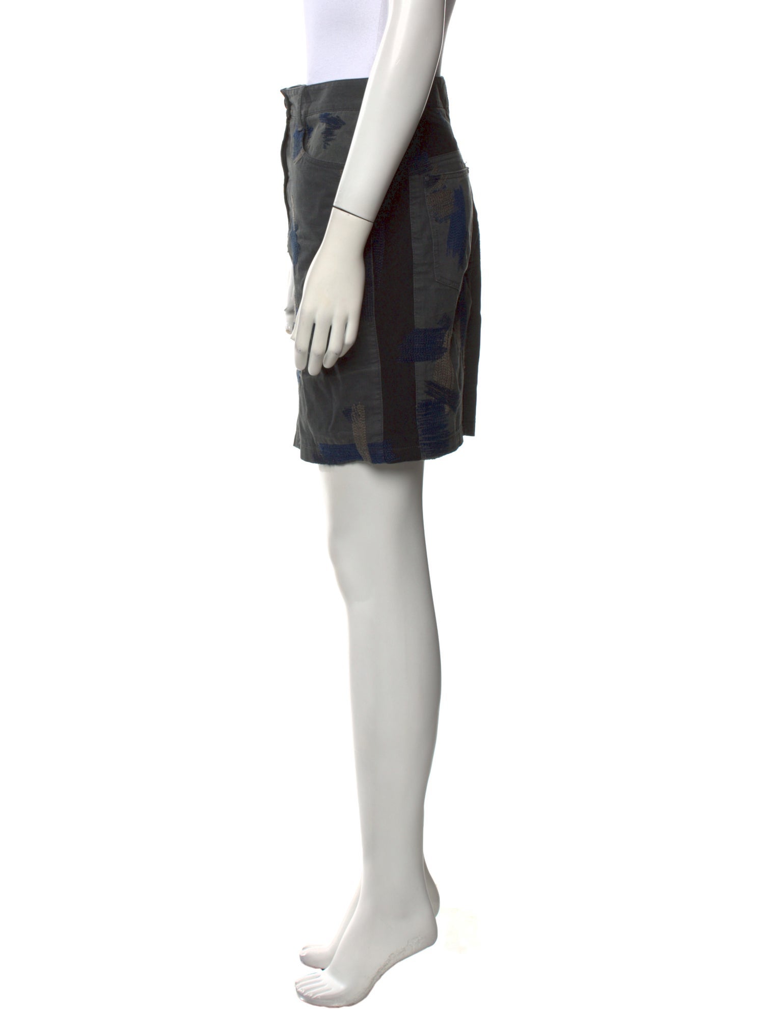 3.1 Phillip Lim Pleated Accents Mini Skirt