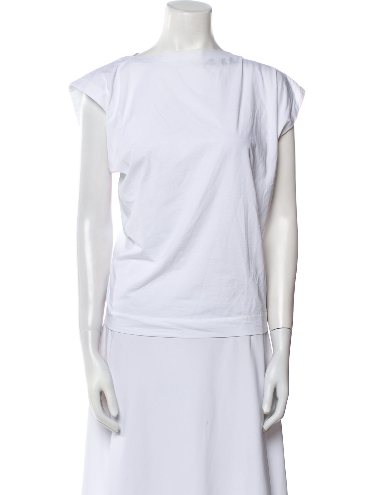 3.1 Phillip Lim Bateau Neckline Short Sleeve Tunic