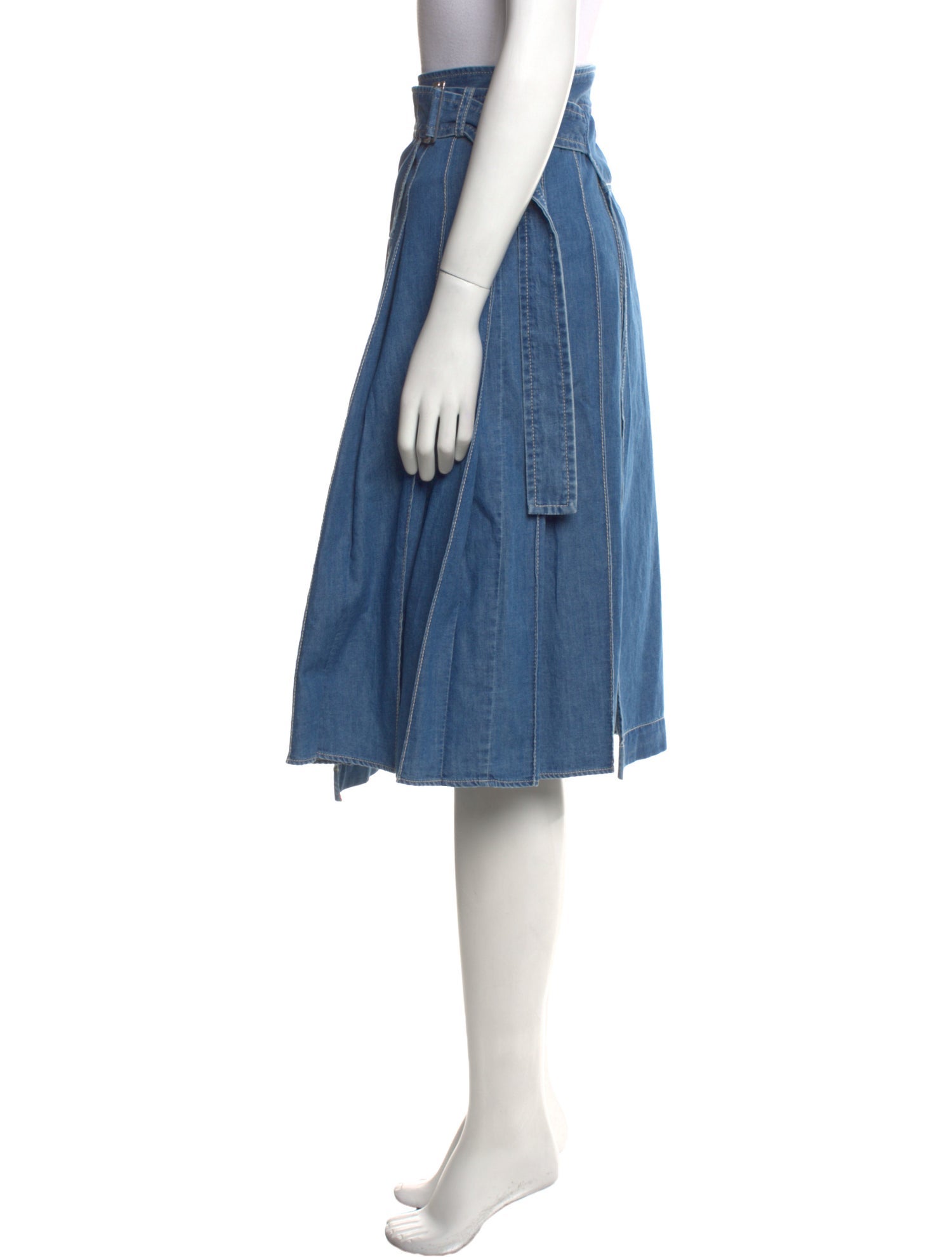 3.1 Phillip Lim Pleated Accents Knee-Length Skirt w/ Tags