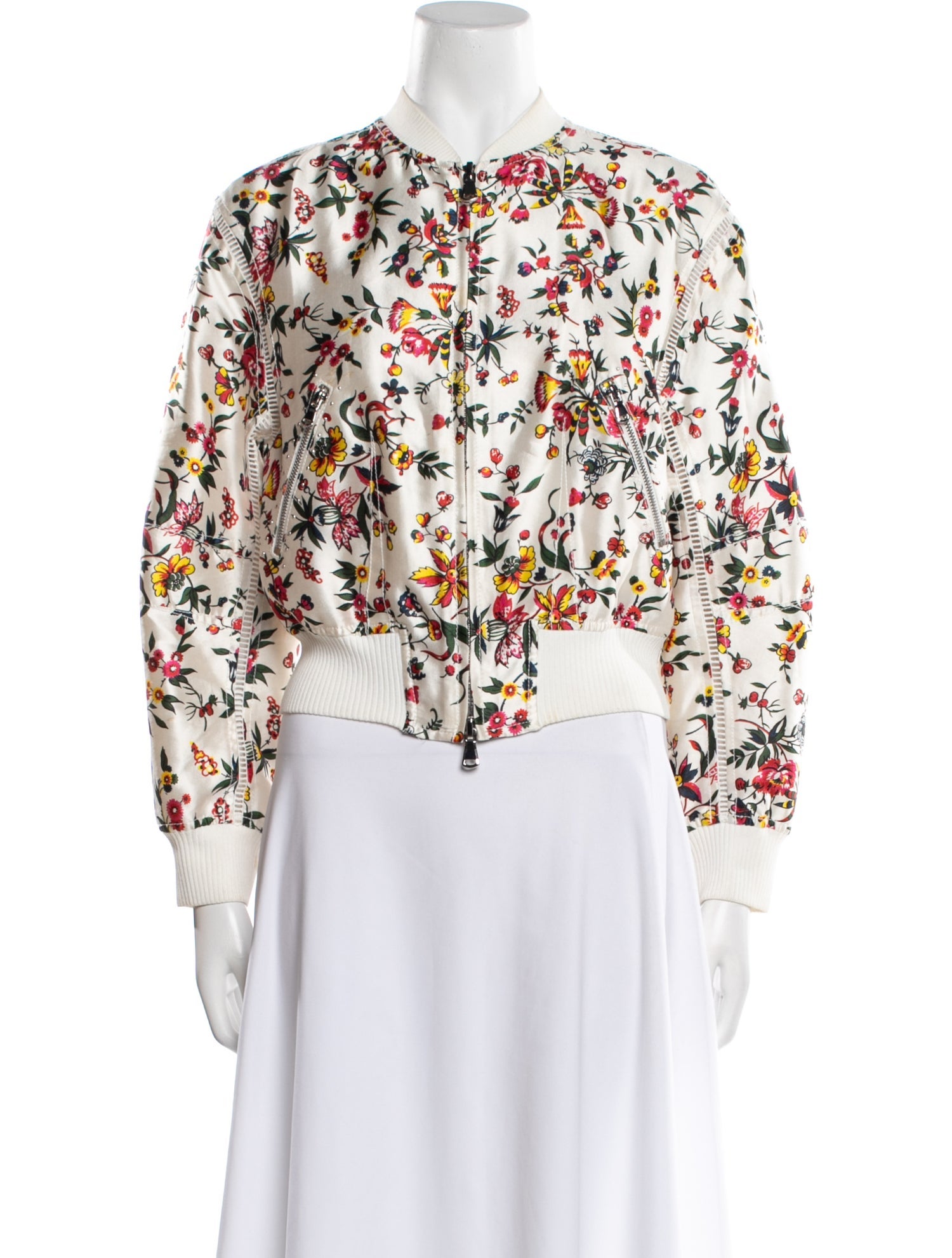 3.1 Phillip Lim Silk Floral Print Evening Jacket
