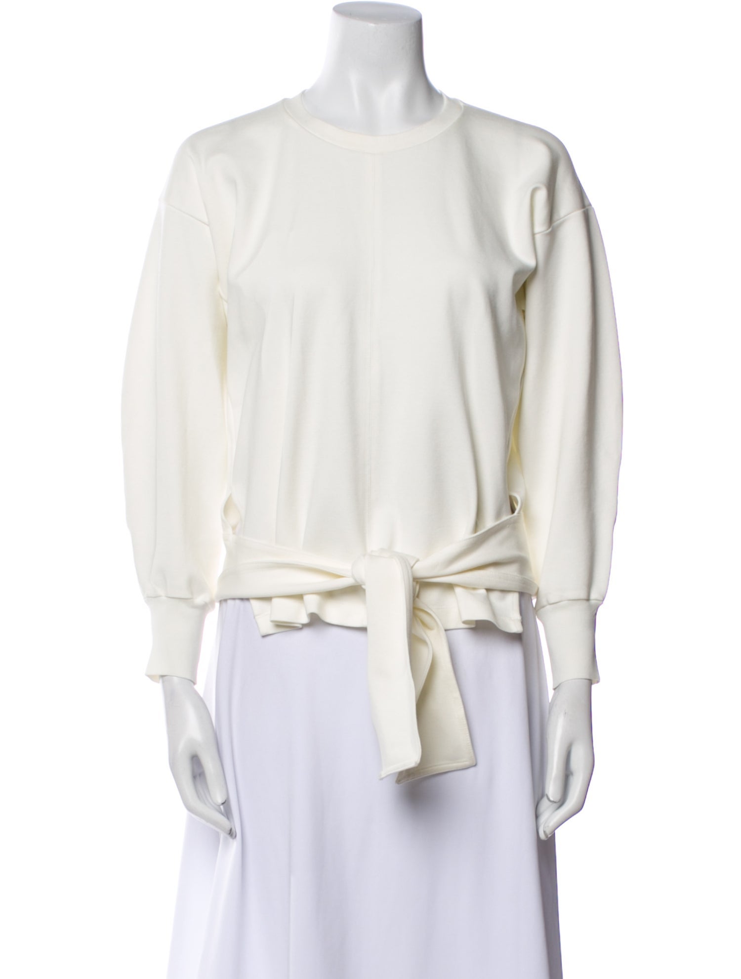3.1 Phillip Lim Crew Neck Three-Quarter Sleeve Blouse