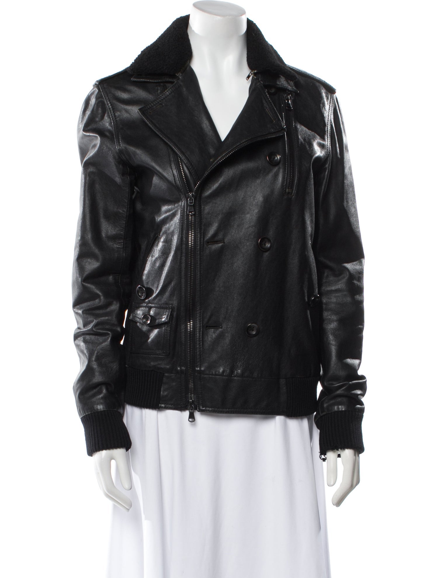 3.1 Phillip Lim Leather Fur Jacket