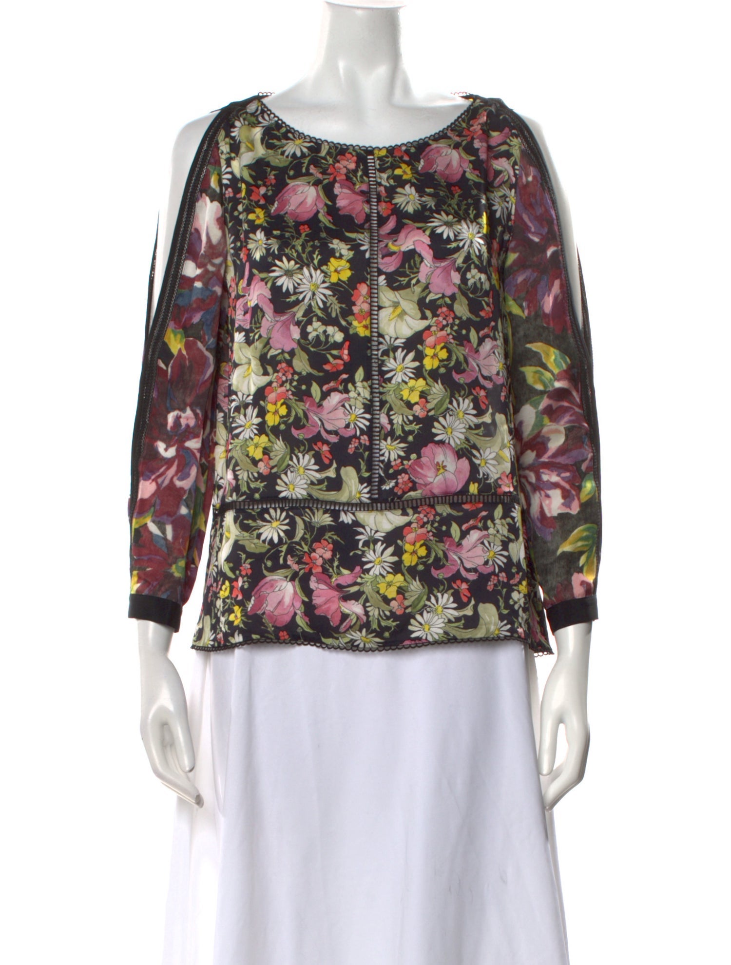 3.1 Phillip Lim Silk Floral Print Blouse